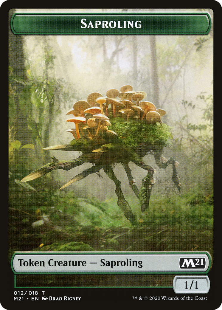 Image of Saproling (TM21-012) - Core Set 2021 Tokens Foil