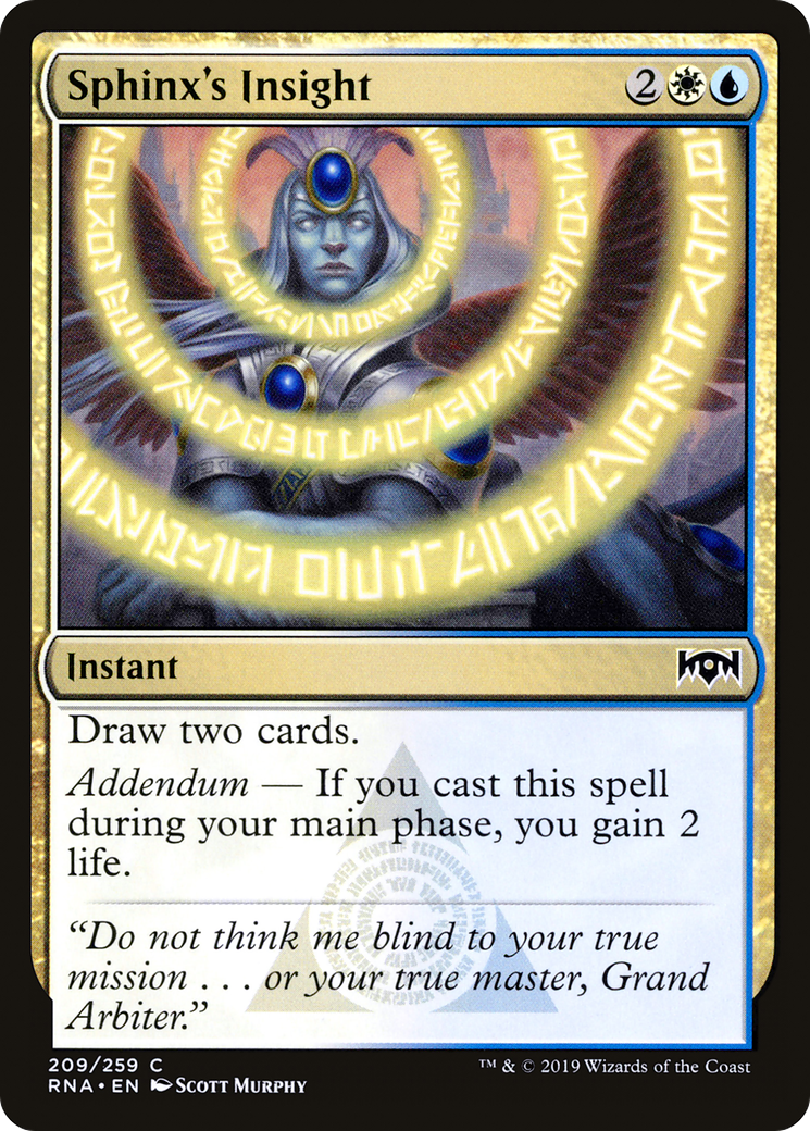 Image of Sphinx's Insight (RNA-209) - Ravnica Allegiance