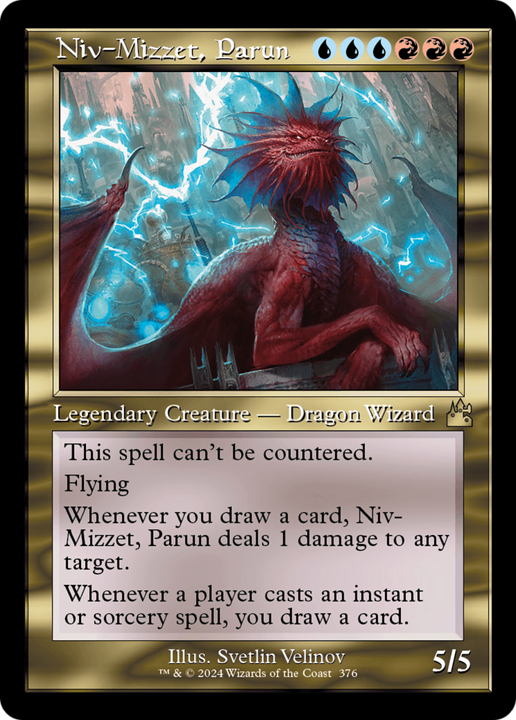 Image of Niv-Mizzet, Parun (Retro Frame) (RVR-376) - Ravnica Remastered Foil
