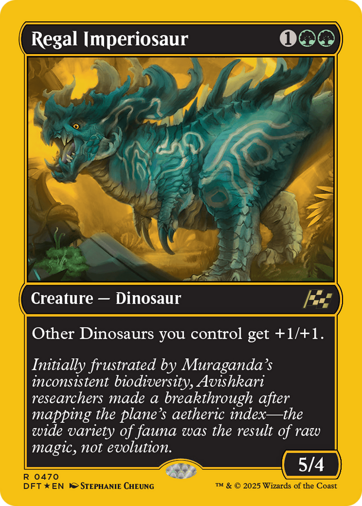 Image of Regal Imperiosaur (First-Place Foil) (DFT-470) - Aetherdrift Foil