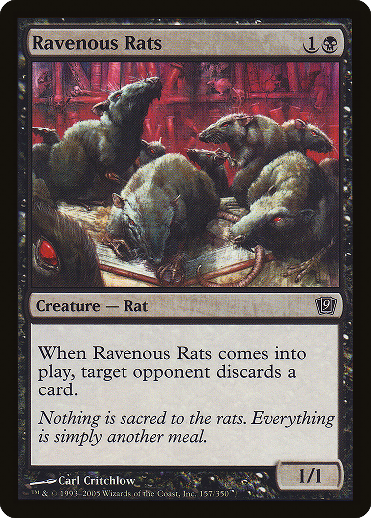 Image of Ravenous Rats (9ED-157) - 9th Edition