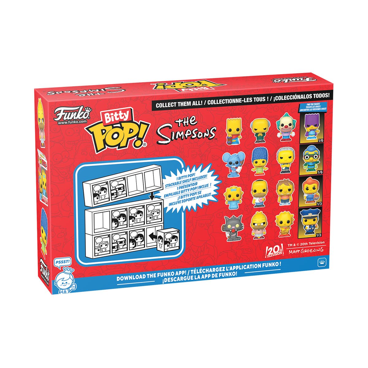 Image of The Simpsons Scratchy Funko Bitty Pop! Mini-Figure 4-Pack