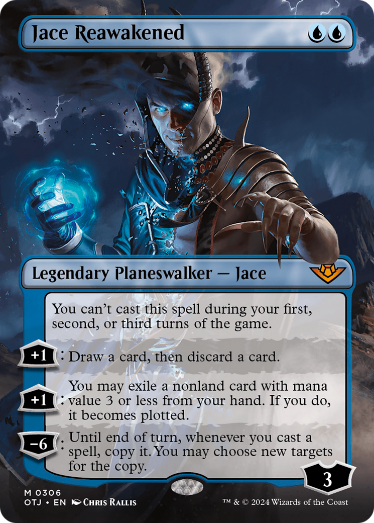 Image of Jace Reawakened (Borderless) (OTJ-306) - Outlaws of Thunder Junction (Borderless) Foil