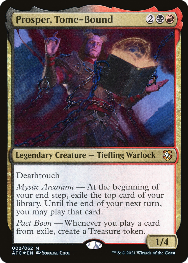 Image of Prosper, Tome-Bound (AFC-002) - Forgotten Realms Commander Foil