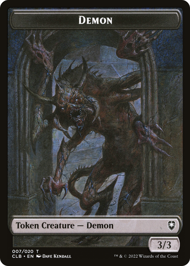 Image of Demon Token (CLB-007) - Battle for Baldur's Gate Tokens