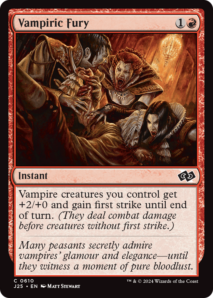 Image of Vampiric Fury (J25-610) - Foundations Jumpstart