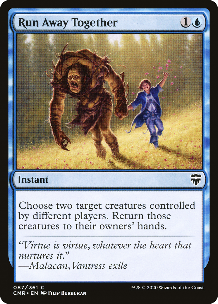 Image of Run Away Together (CMR-087) - Commander Legends Foil