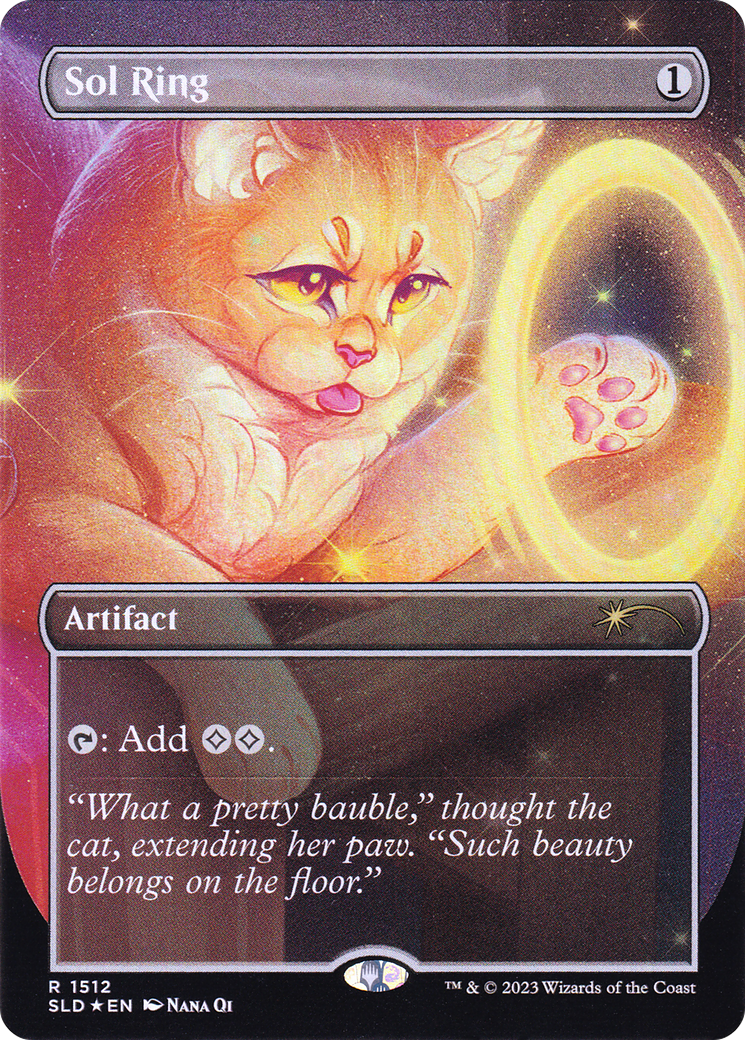 Image of Sol Ring (1512) (SLD-1512) - Secret Lair Drop (Borderless) Foil