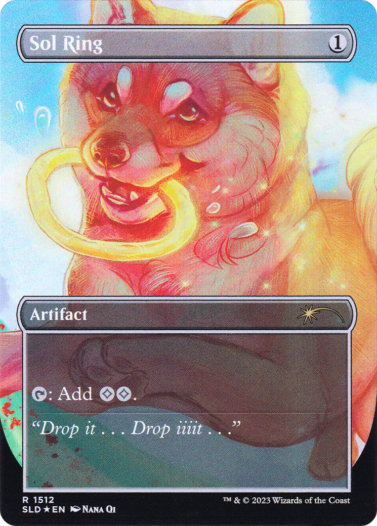 Image of Sol Ring (1512) (SLD-1512) - Secret Lair Drop (Borderless) Foil