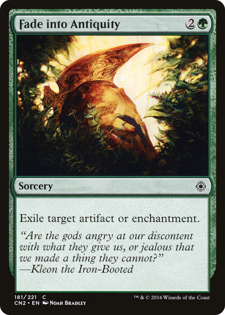 Image of Fade into Antiquity (CN2-181) - Conspiracy: Take the Crown Foil