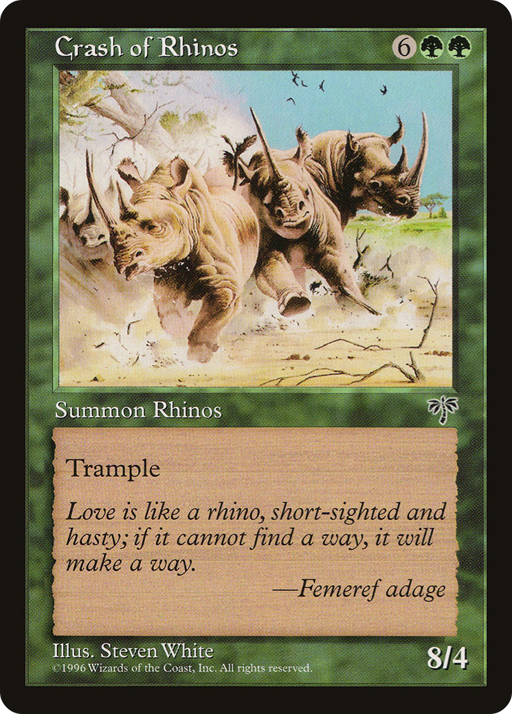 Image of Crash of Rhinos (MIR-) - Mirage