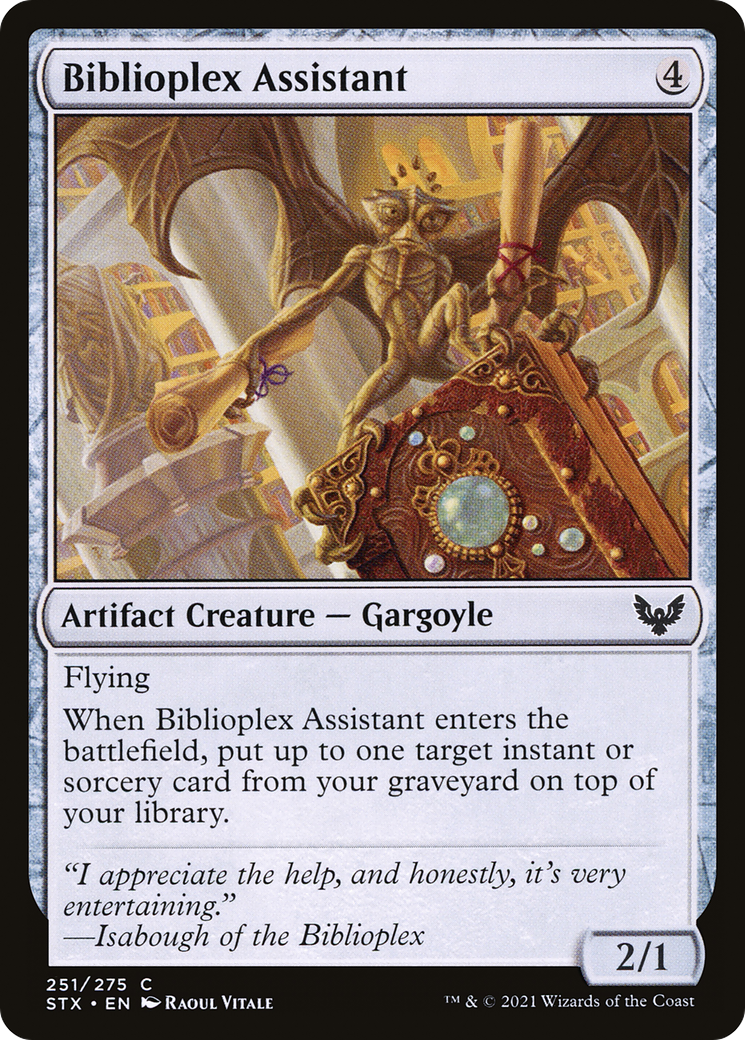 Image of Biblioplex Assistant (STX-251) - Strixhaven: School of Mages Foil