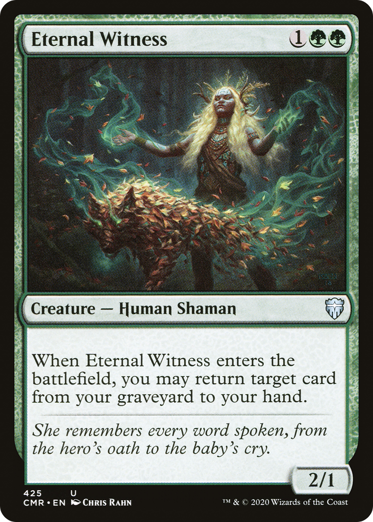 Image of Eternal Witness (CMR-425) - Commander Legends
