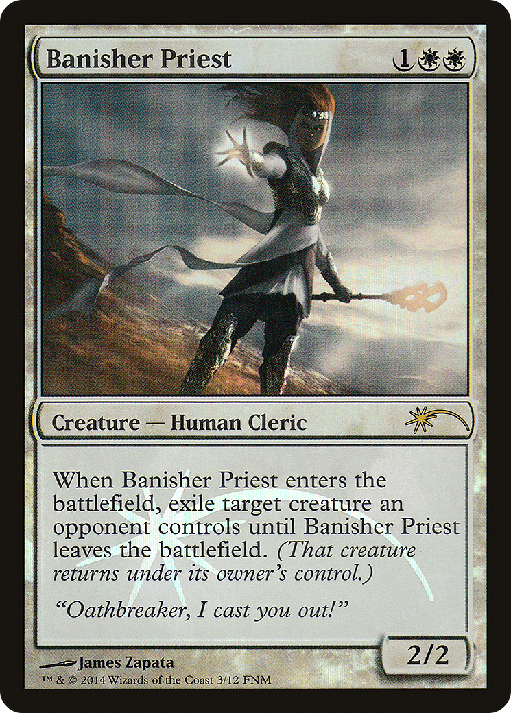 Image of Banisher Priest (FNM-003) - Friday Night Magic 2014 Foil