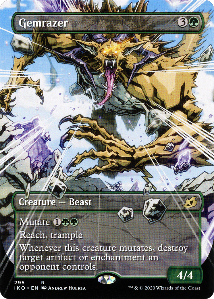 Image of Gemrazer (Showcase) (IKO-295) - Ikoria: Lair of Behemoths: (Showcase) (Borderless) Foil