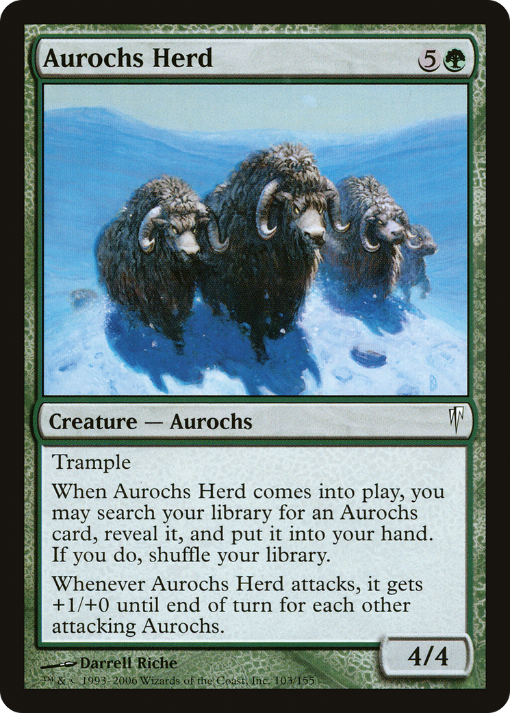 Image of Aurochs Herd (CSP-103) - Coldsnap