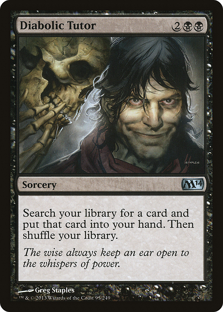 Image of Diabolic Tutor (M14-095) - Magic 2014