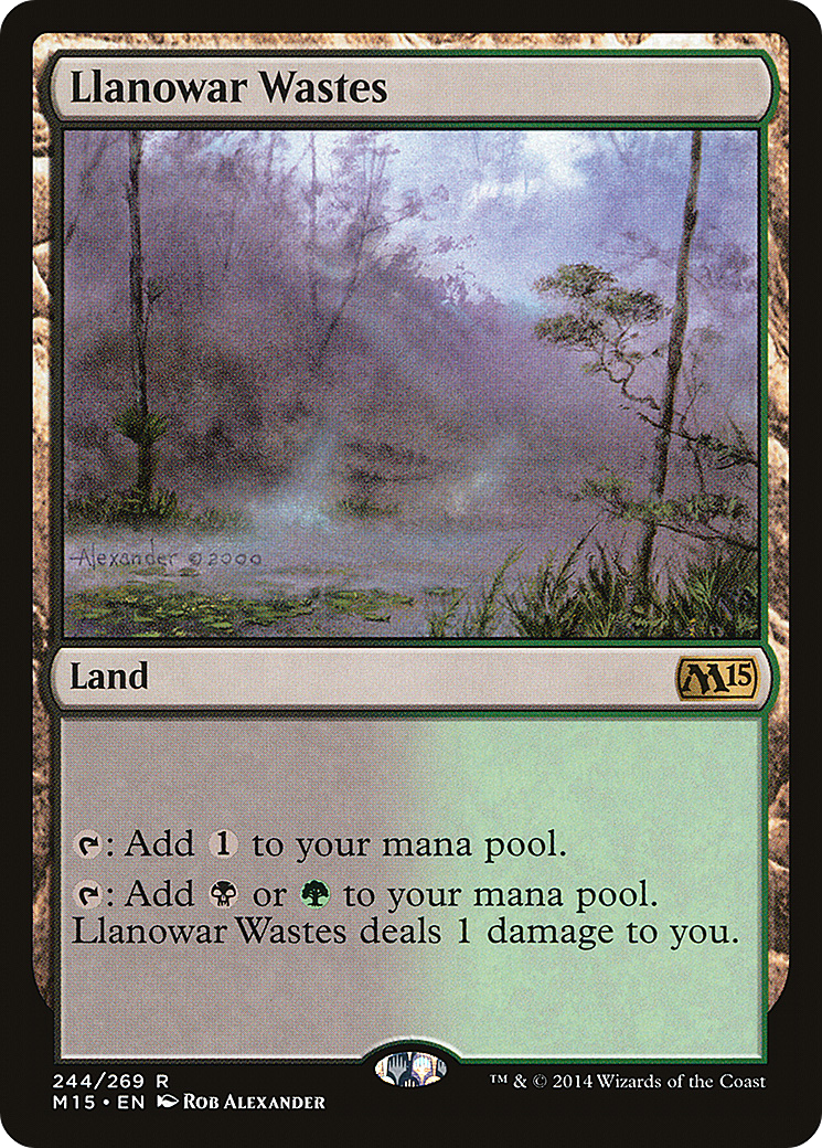 Image of Llanowar Wastes (M15-244) - Magic 2015 Foil