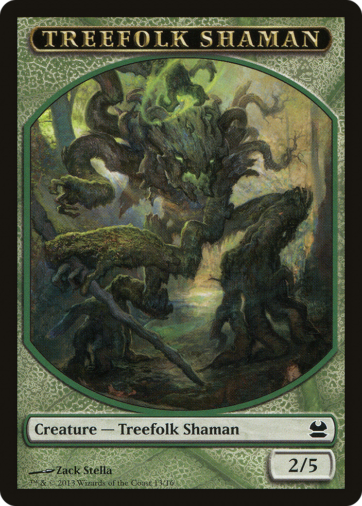 Image of Treefolk Shaman Token (MMA-013) - Modern Masters Tokens