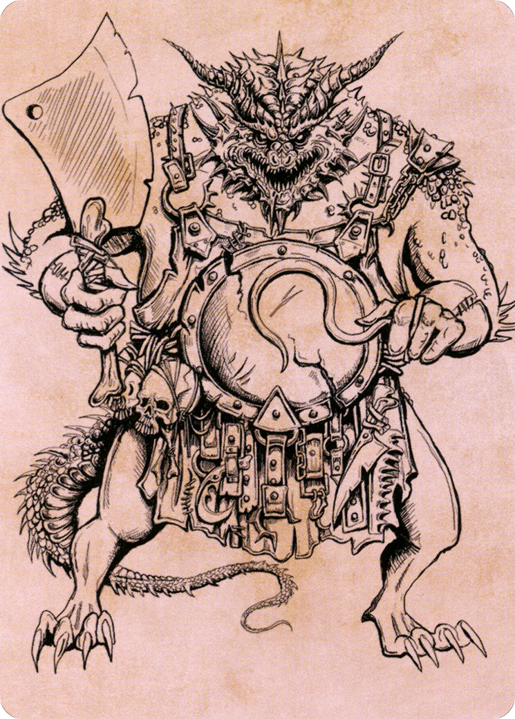 Image of Thrakkus the Butcher // Thrakkus the Butcher (ACLB-077) - Battle for Baldur's Gate Art Series (Borderless)