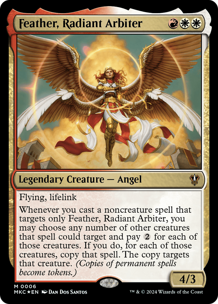 Image of Feather, Radiant Arbiter (MKC-006) - Murders at Karlov Manor Commander Foil