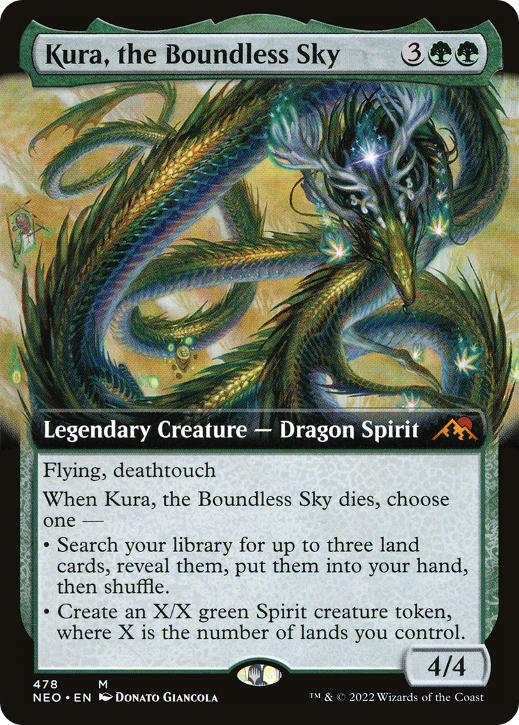 Image of Kura, the Boundless Sky (Extended Art) (NEO-478) - Kamigawa: Neon Dynasty: (Extended Art) Foil