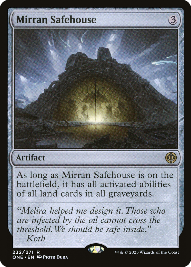 Image of Mirran Safehouse (ONE-232) - Phyrexia: All Will Be One Foil