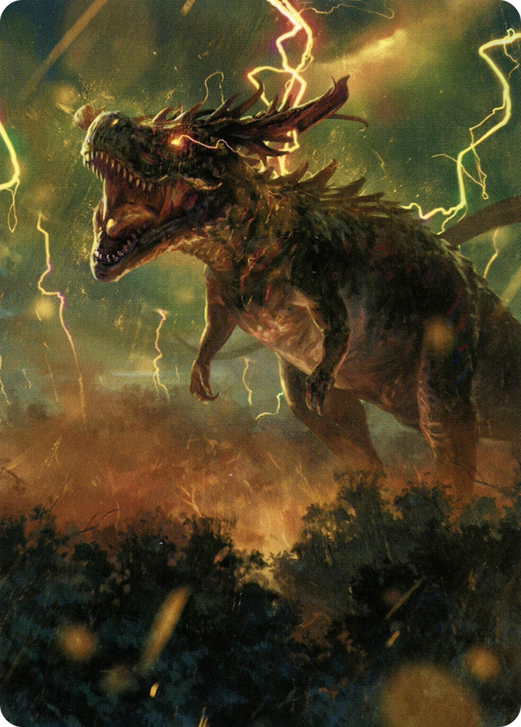 Image of Thrasta, Tempest's Roar // Thrasta, Tempest's Roar (AMH2-042) - Modern Horizons 2 Art Series (Borderless) Foil