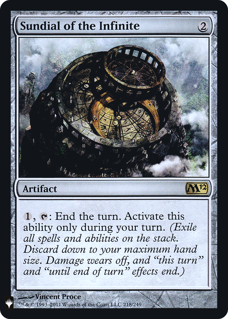 Image of Sundial of the Infinite (LIST-218) - The List Foil