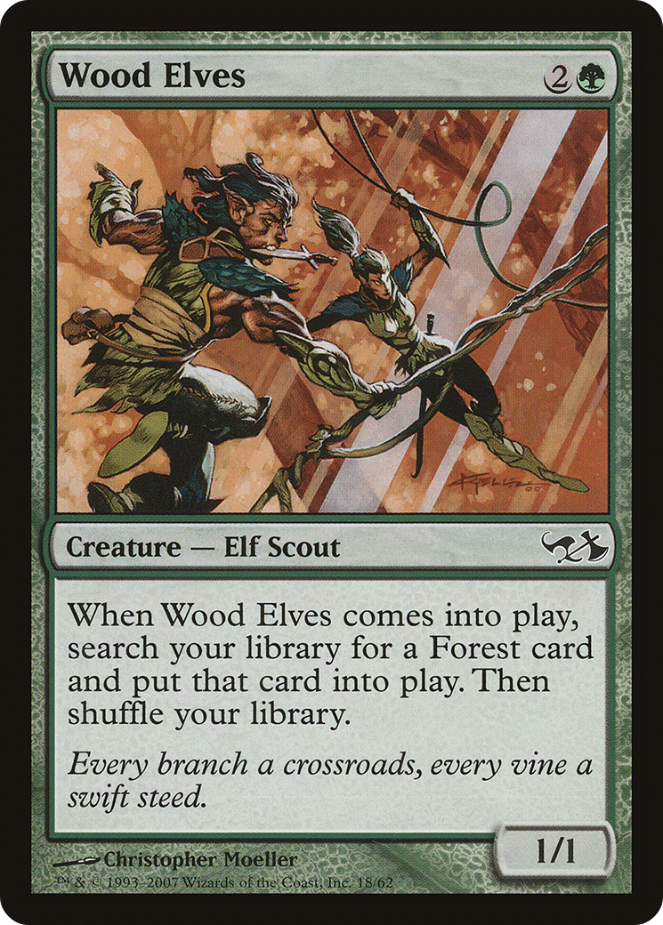 Image of Wood Elves (EVG-018) - Duel Decks: Elves vs. Goblins Foil