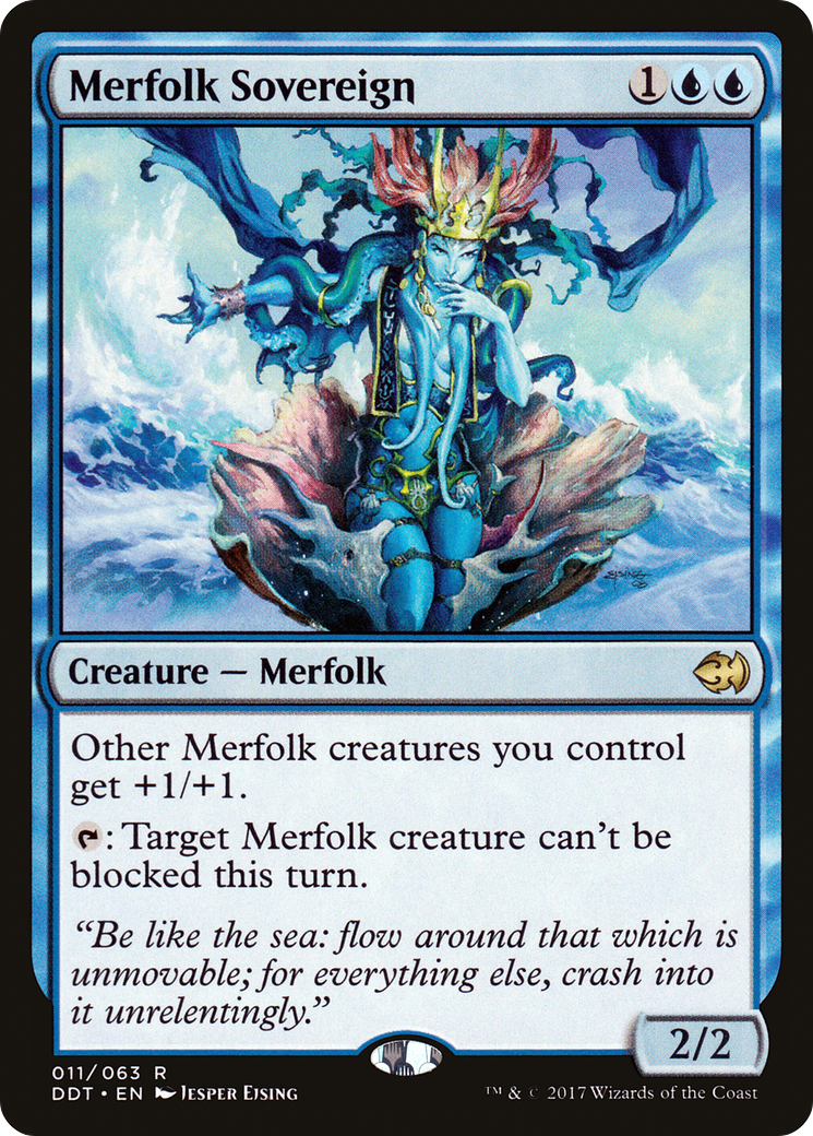 Image of Merfolk Sovereign (DDT-011) - Duel Decks: Merfolk vs. Goblins