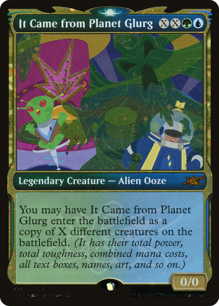 Image of It Came from Planet Glurg (Showcase) (Galaxy Foil) (UNF-512) - Unfinity: (Showcase) Foil