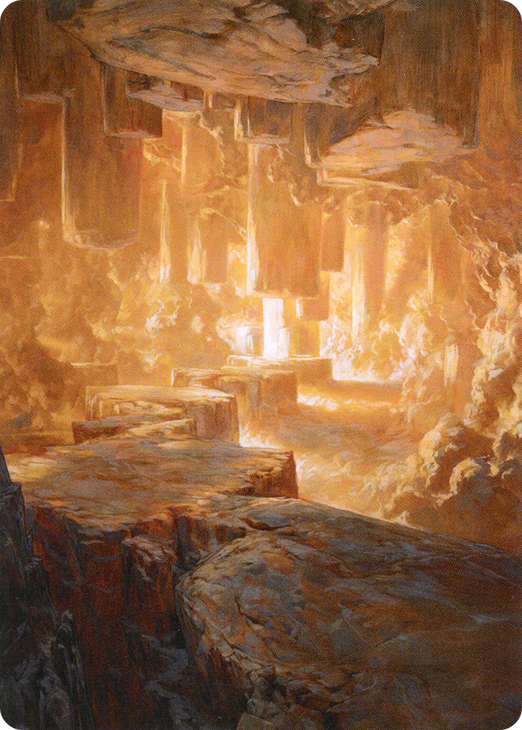 Image of Pillarverge Pathway // Pillarverge Pathway (AZNR-028) - Zendikar Rising Art Series (Borderless) Foil