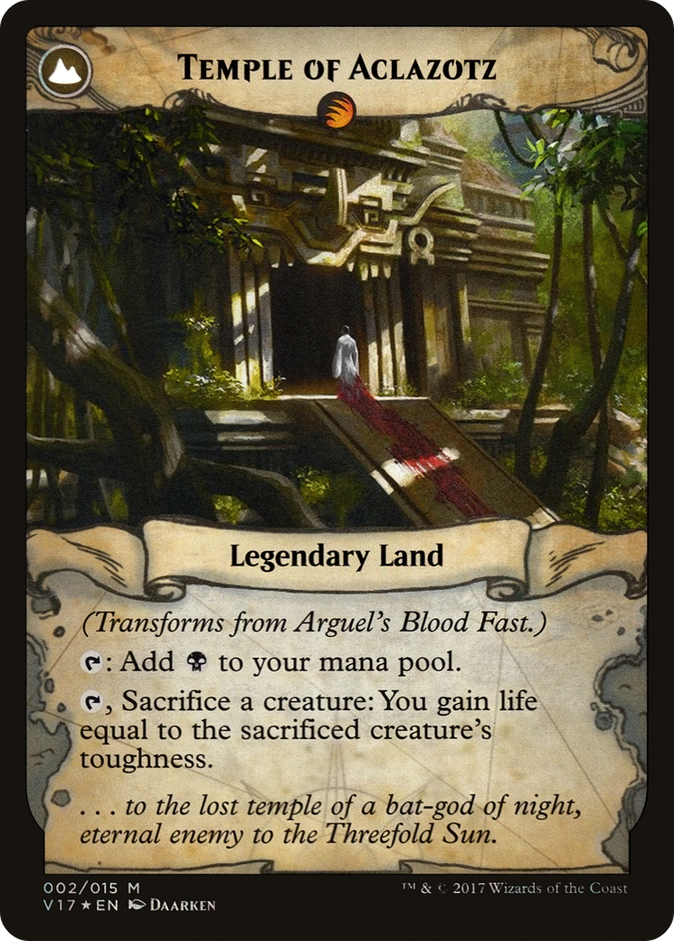 Image of Arguel's Blood Fast (V17-002) - From the Vault: Transform: (compasslanddfc) Foil