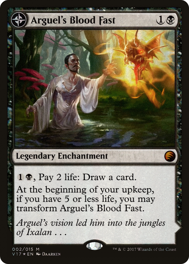 Image of Arguel's Blood Fast (V17-002) - From the Vault: Transform: (compasslanddfc) Foil