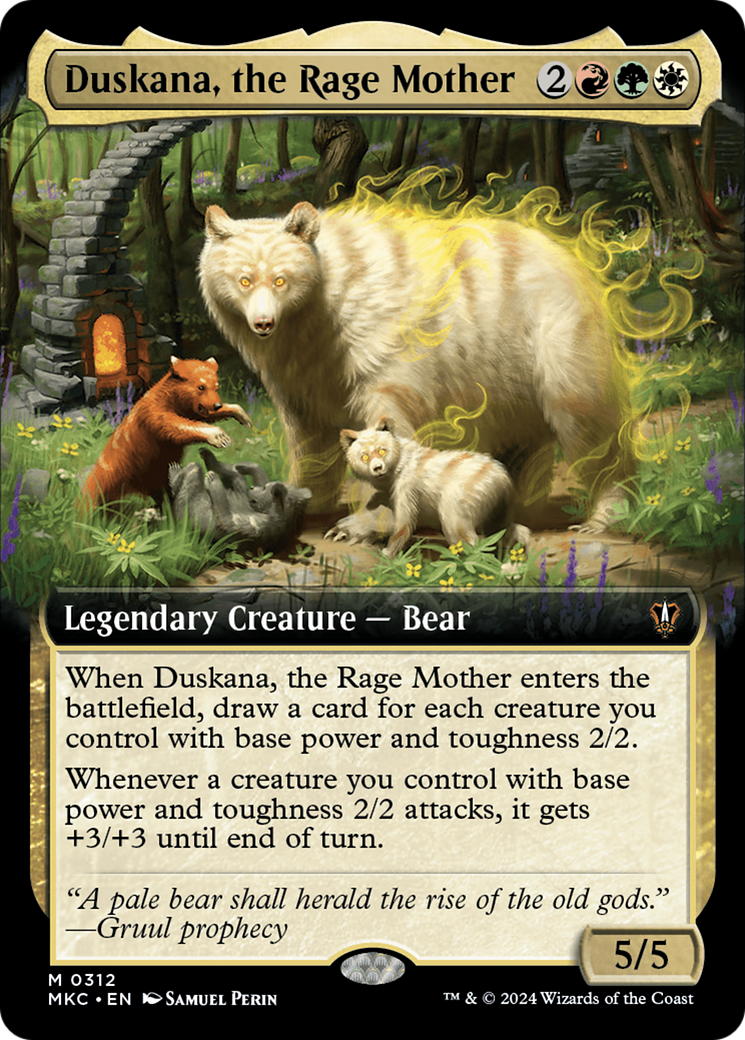 Image of Duskana, the Rage Mother (Extended Art) (MKC-312) - Murders at Karlov Manor Commander: (Extended Art) Foil