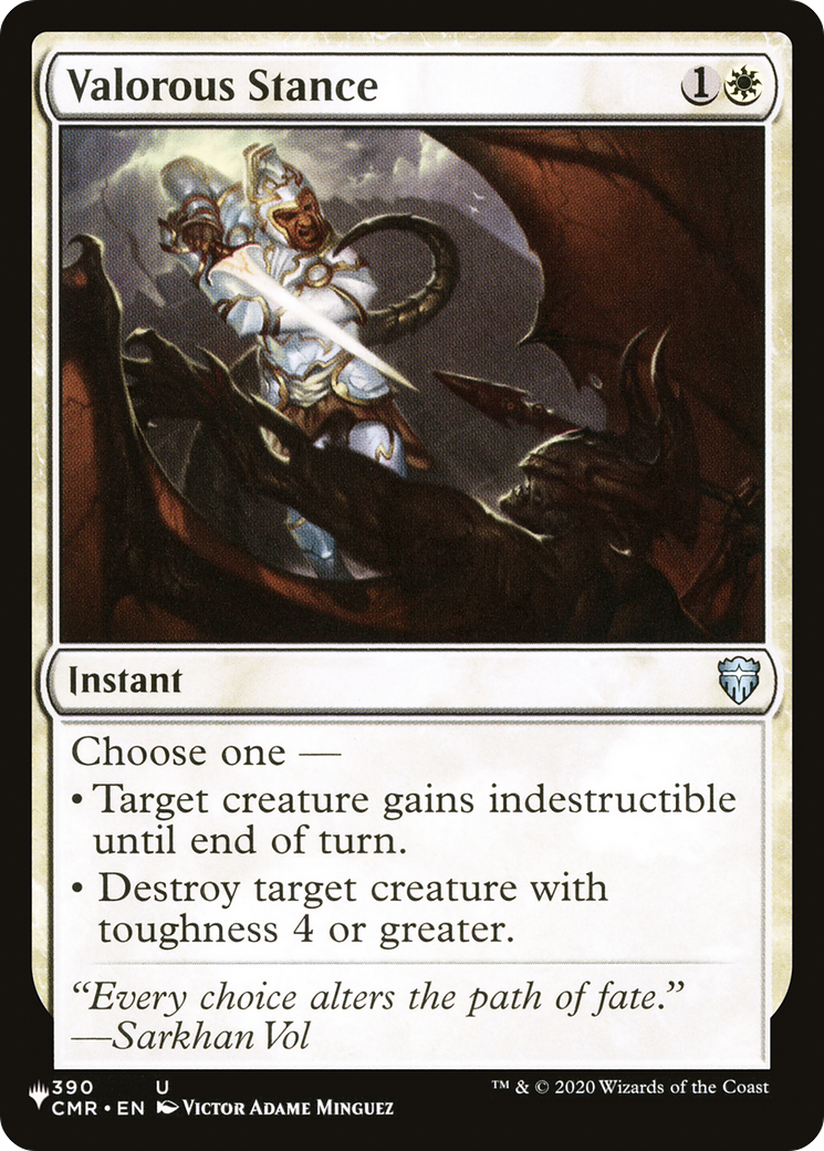 Image of Valorous Stance (LIST-CMR-390) - The List