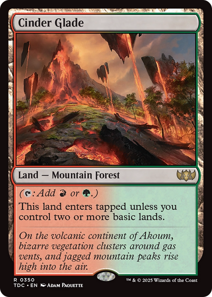 Image of Cinder Glade (TDC-350) - Commander: Tarkir: Dragonstorm
