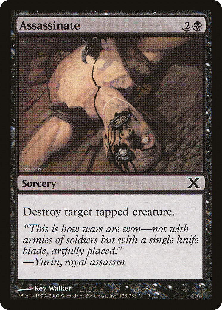 Image of Assassinate (10E-128) - Tenth Edition Foil
