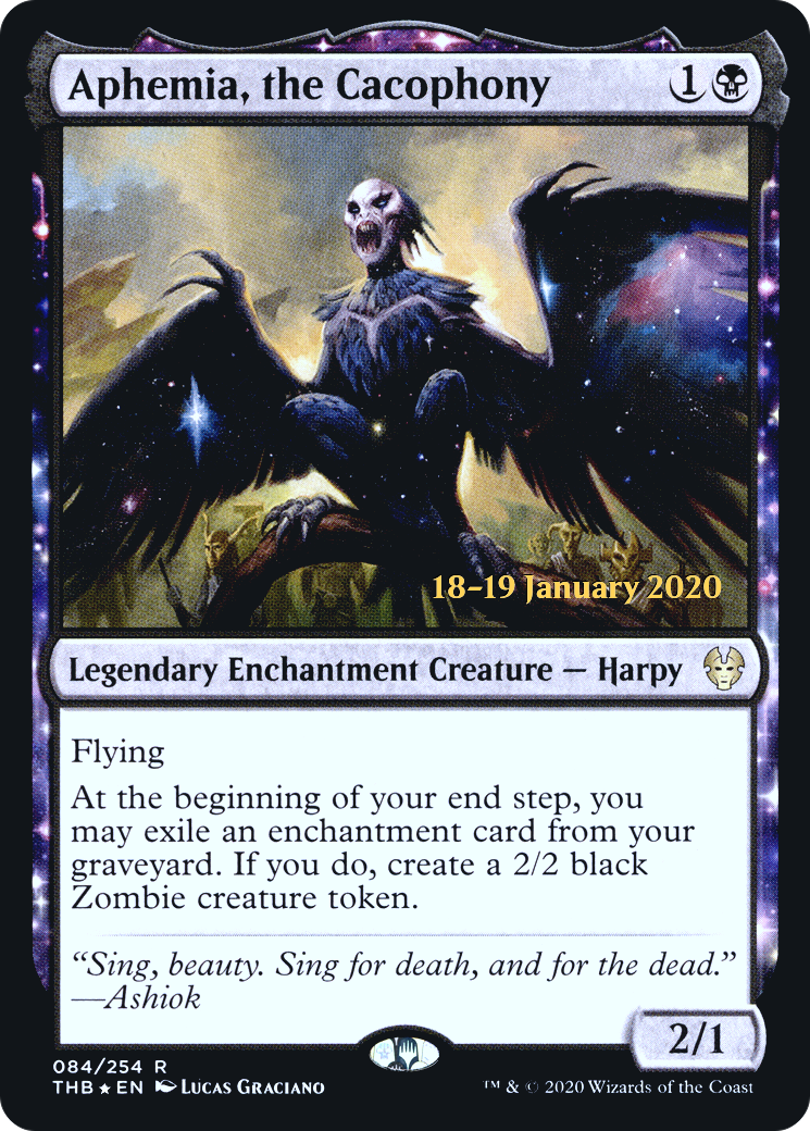 Image of Aphemia, the Cacophony (PRE-084) - Theros Beyond Death Promos: (enchantment) Foil