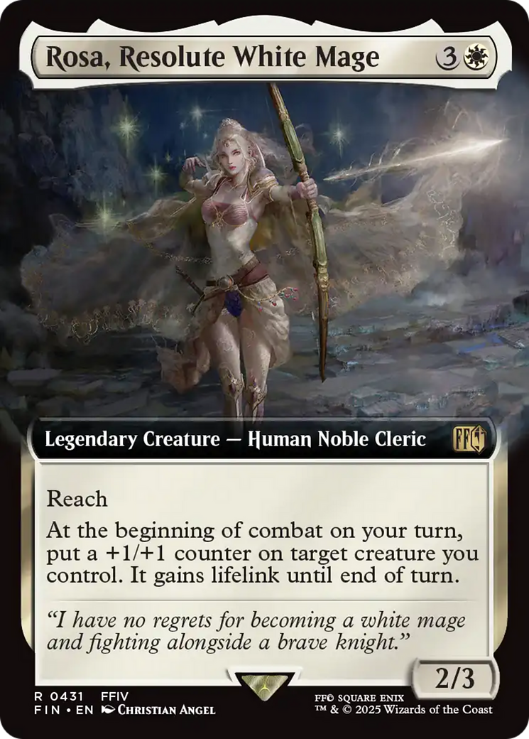 Image of Rosa, Resolute White Mage (Extended Art) (FIN-431) - FINAL FANTASY: (Extended Art)