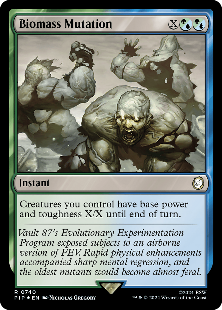 Image of Biomass Mutation (Surge Foil) (PIP-740) - Fallout Foil