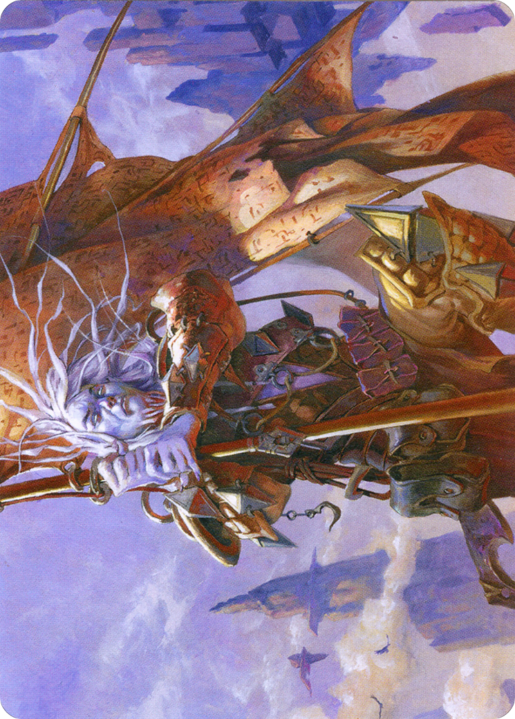 Image of Sea Gate Banneret // Sea Gate Banneret (AZNR-043) - Zendikar Rising Art Series (Borderless)