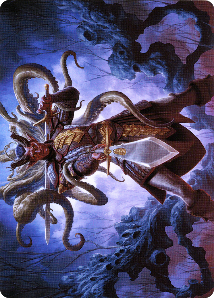 Image of Zevlor, Elturel Exile // Zevlor, Elturel Exile (ACLB-042) - Battle for Baldur's Gate Art Series (Borderless) Foil