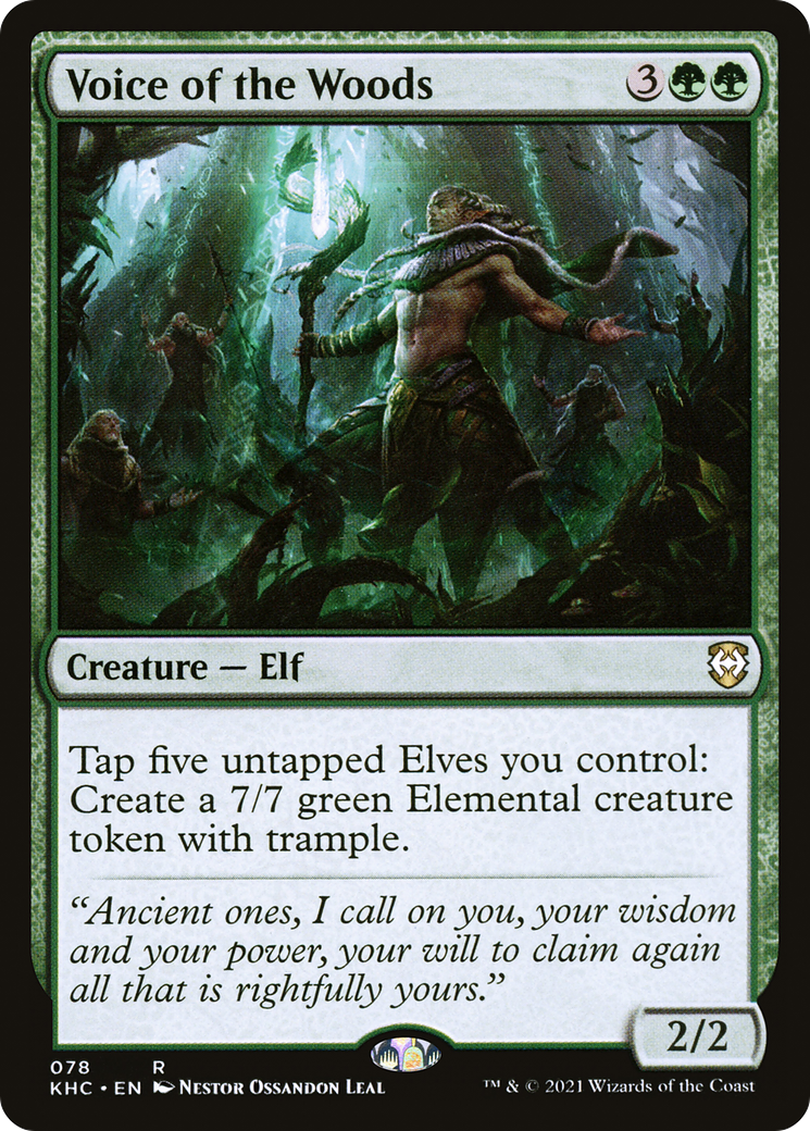 Image of Voice of the Woods (KHC-078) - Kaldheim Commander