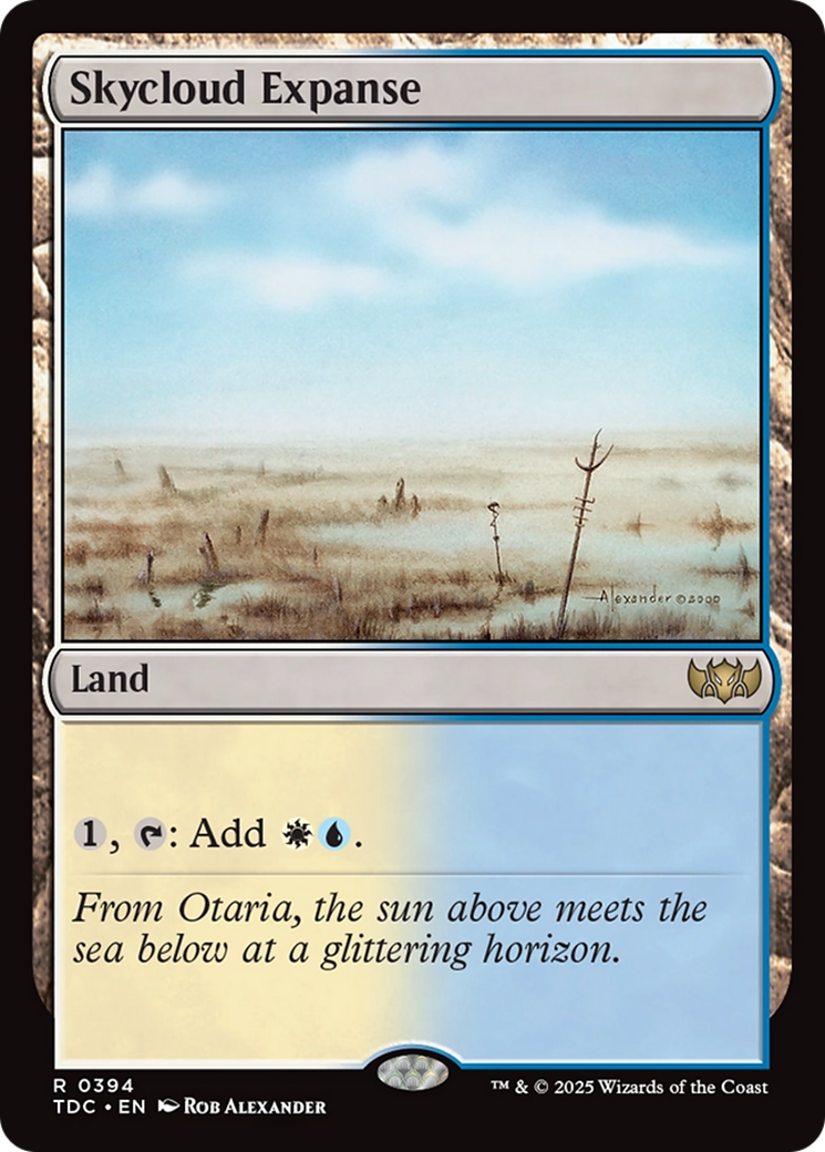 Image of Skycloud Expanse (TDC-394) - Commander: Tarkir: Dragonstorm