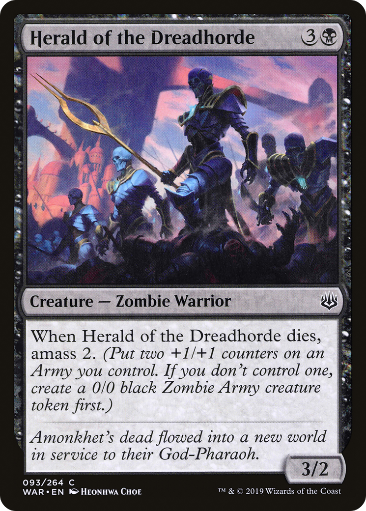 Image of Herald of the Dreadhorde (WAR-093) - War of the Spark