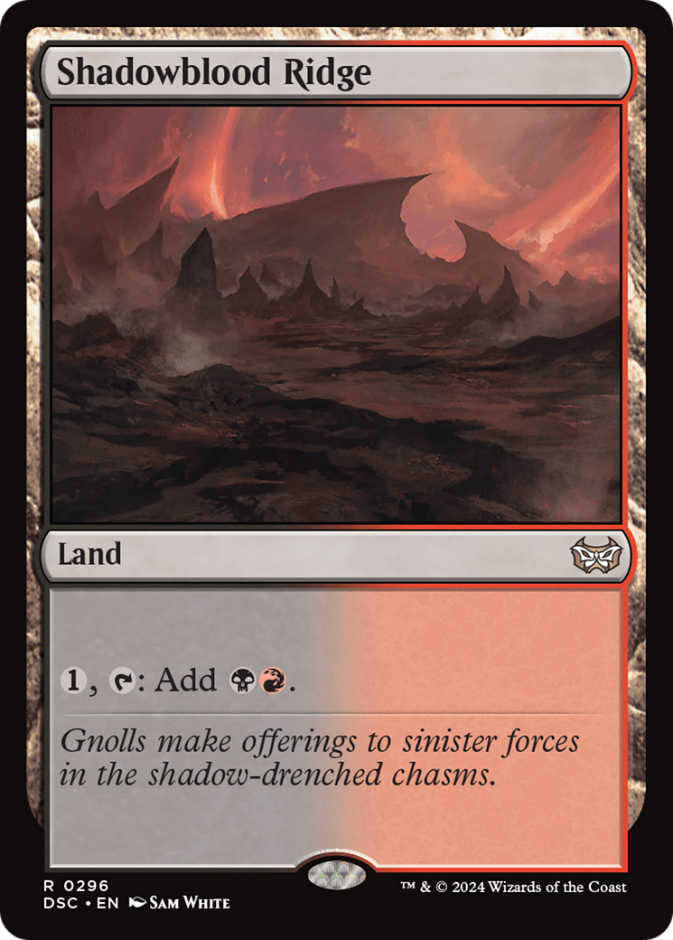 Image of Shadowblood Ridge (DSC-296) - Duskmourn: House of Horror Commander