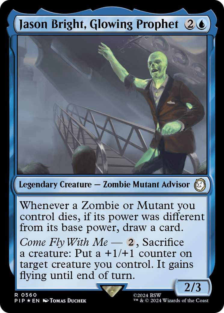 Image of Jason Bright, Glowing Prophet (Surge Foil) (PIP-560) - Fallout Foil