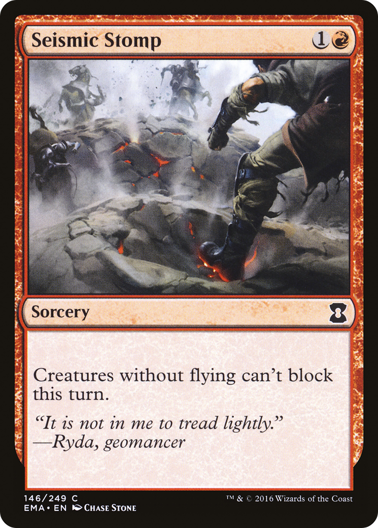 Image of Seismic Stomp (EMA-146) - Eternal Masters Foil